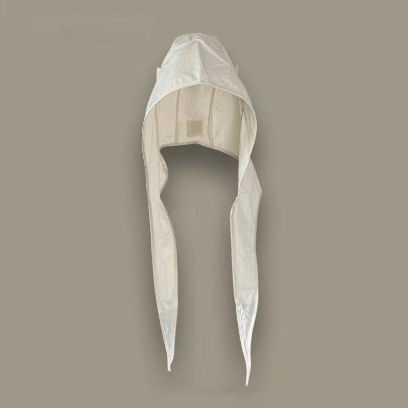 

Оригинальный дизайнерский маленький дьяволенок угловой мешок головной убор женский сезон Y2K миллениал ветер вогнутой формы пуловер платок головной убор M（56-58cm） бежевый