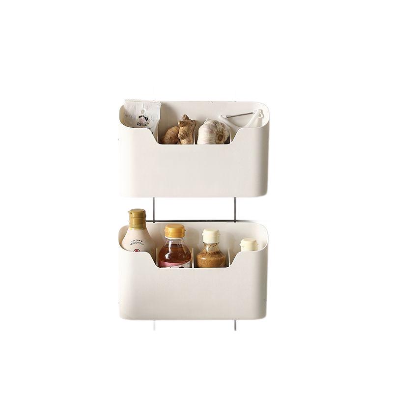 Wall-Mounted Space-Saving Storage Box for Kitchen or Bathroom