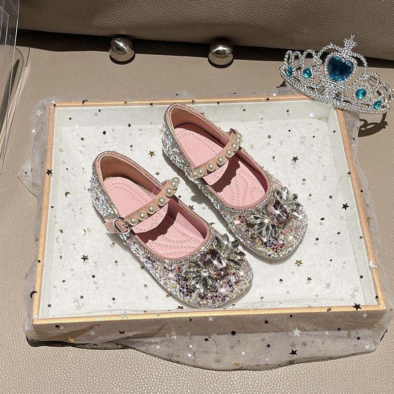 Girls New Style Leather Shoes - Versatile Basic Shoes 23 розовый