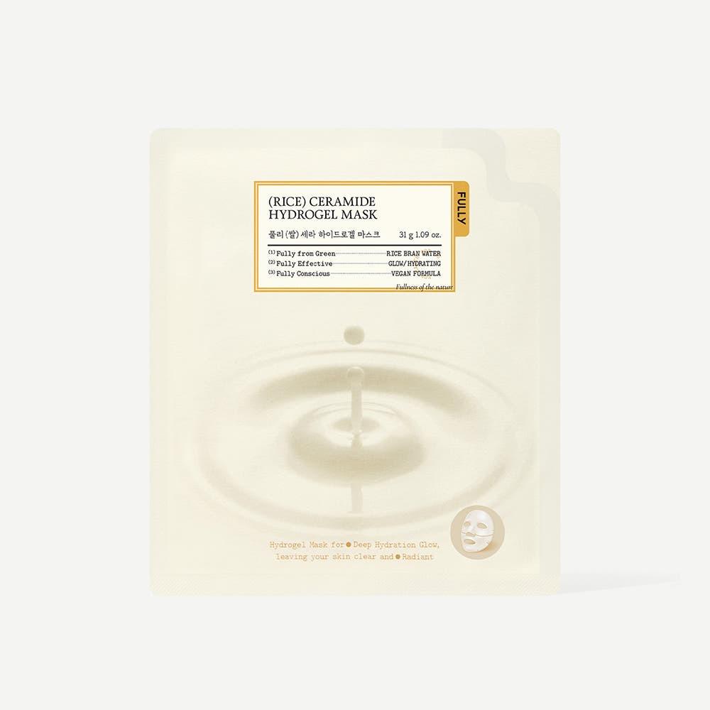 FULLY Rice Cera Hydrogel Mask 31g (4ea) Deep Hydration Skin Radiance