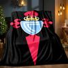 Celta Vigo Wappen Design Decke Outdoor Flanelldecke für Camping, Wandern, Gartenpartys, Picknick-Zubehör, Geschenk für Familie und Freunde