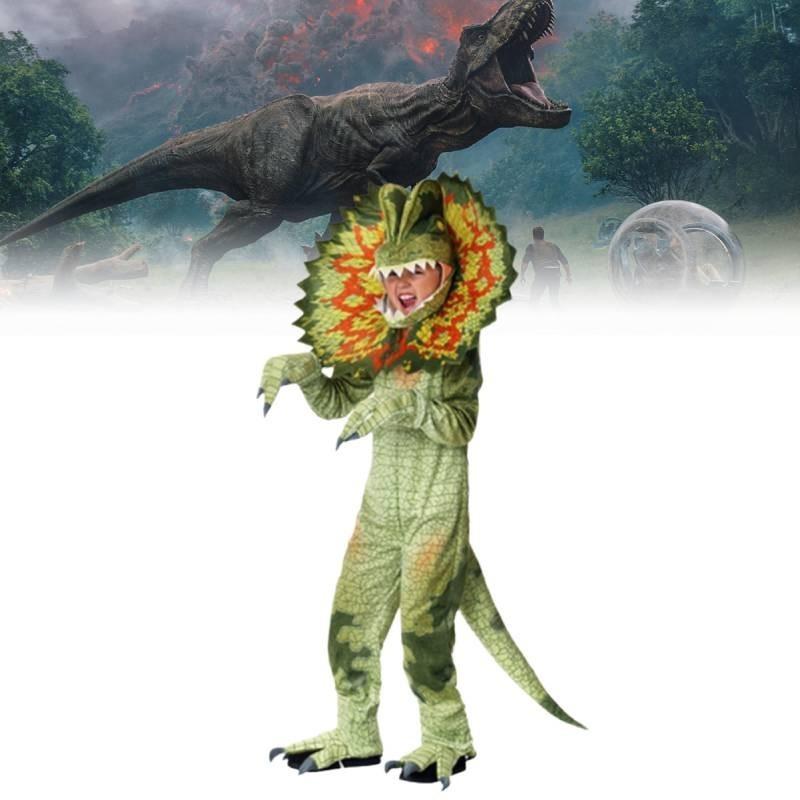 Playing Role Dinosaur Costume Dilophosaurus Children Clothes Set