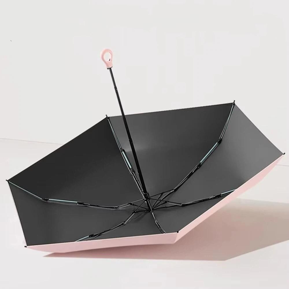Foldable Mini Sun Umbrella UV Protection Sun Shade Pocket Parasol Dual-purpose Sunshade  Travel