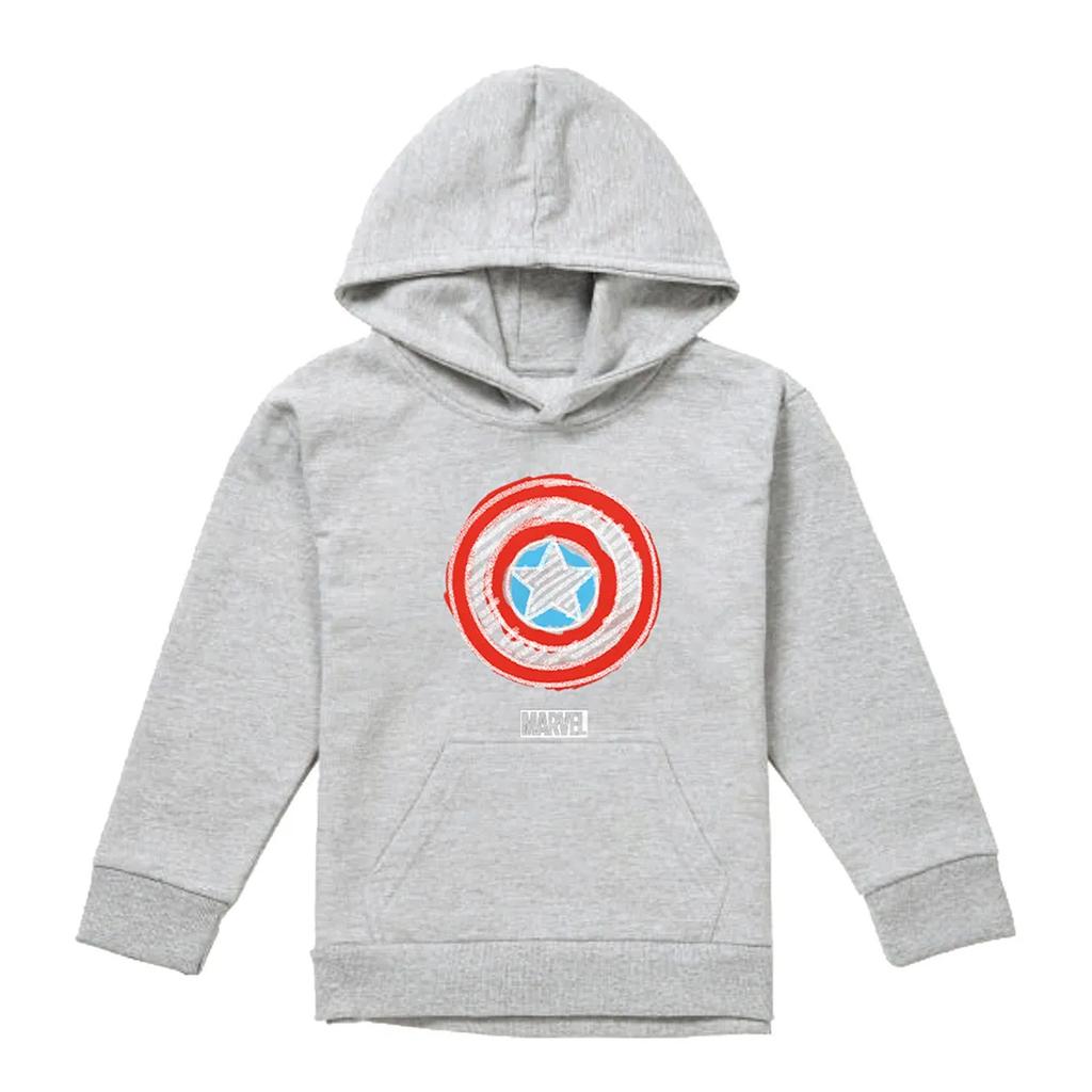 Captain America Childrens/Kids Chalk Board Heather Pullover Hoodie