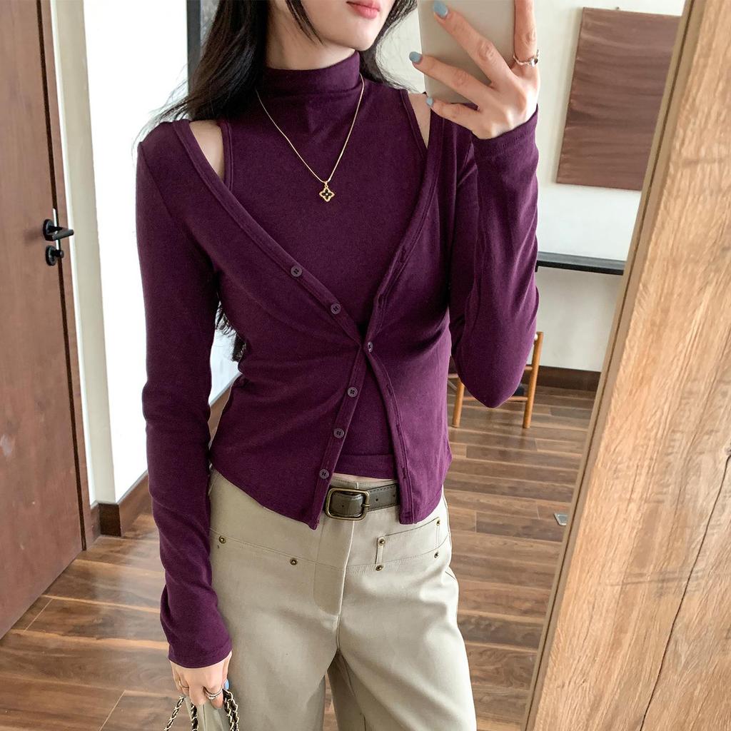 European-Style Women's 2-Piece Sleeveless Vest and Cardigan Set for Autumn/Winter 2025