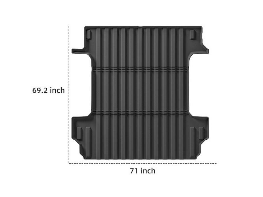 Compatible TPE Floor Mats for 2012-2023 GMC Sierra & Chevrolet Silverado.