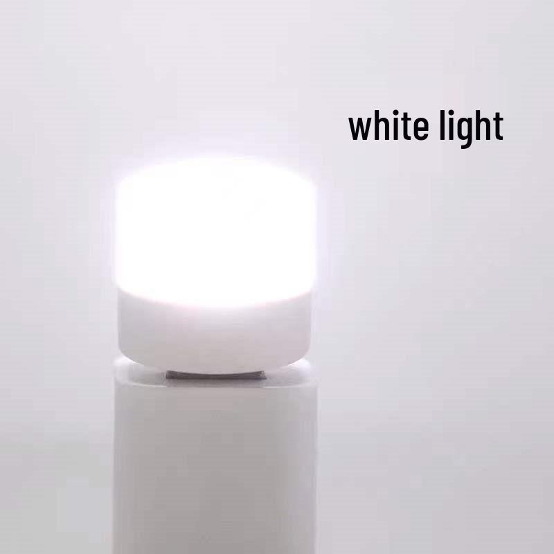 Super Bright USB Eye Protection Mini LED Night Light, Portable Plug-in, Ideal for Dorms with Power Bank Compatibility