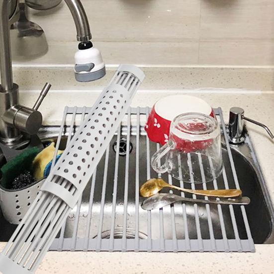 

Креативная рулонная быстросохнущая многоразовая складная сушилка для посуды над раковиной, кухонные аксессуары, складная стойка для раковины