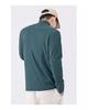 Men's Warm Half Turtleneck Long-Sleeve Shirt with Velvet Lining for Autumn/Winter