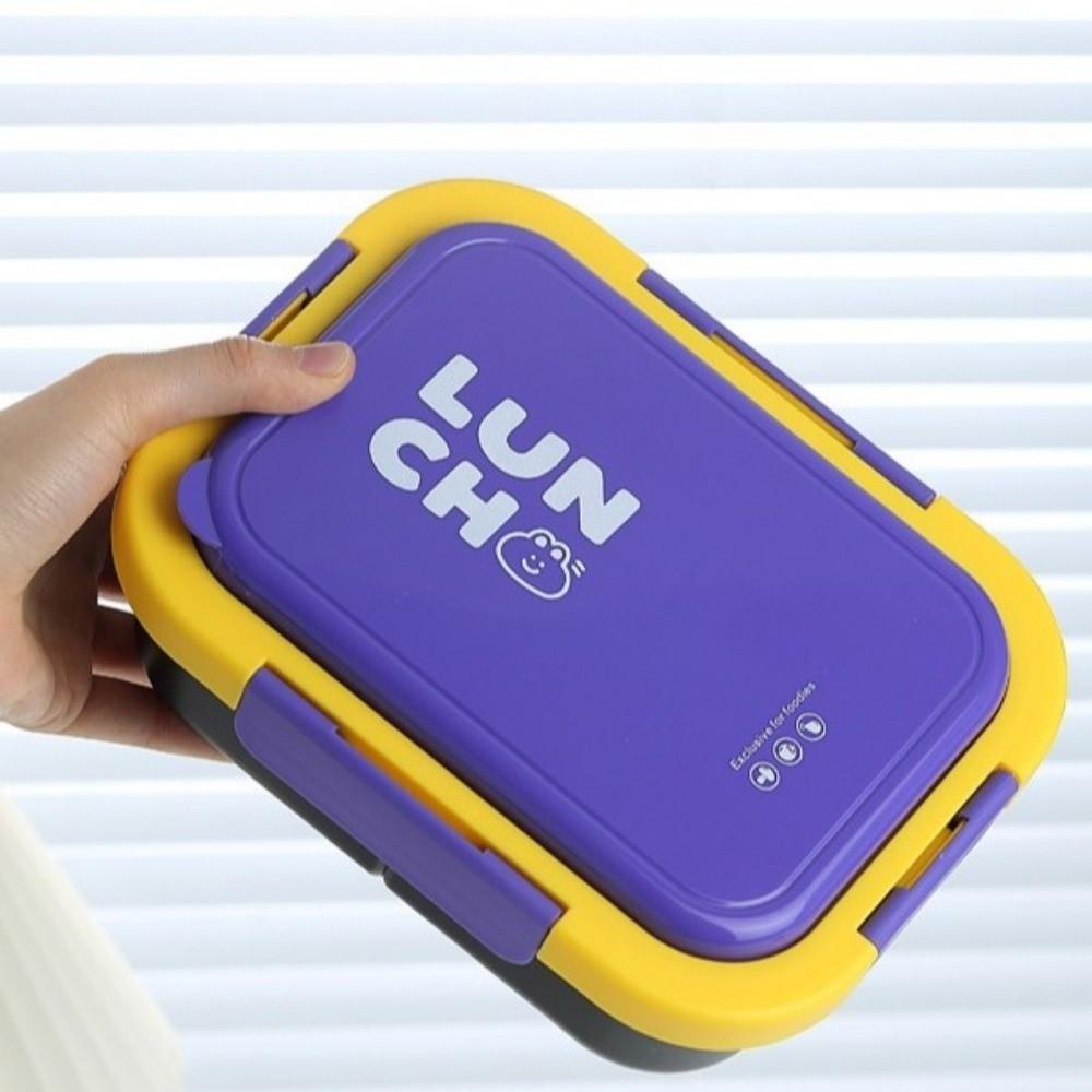 With Fork and Spoon Lunch Box Reusable Insulated Lunch Container Box Food Storage Box Worker