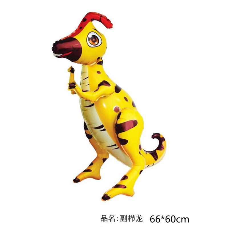 5pcs Dinosaur Aluminum Film Balloon, Triceratops Tyrannosaurus Rex Dinosaur Theme Party Decorative Balloon