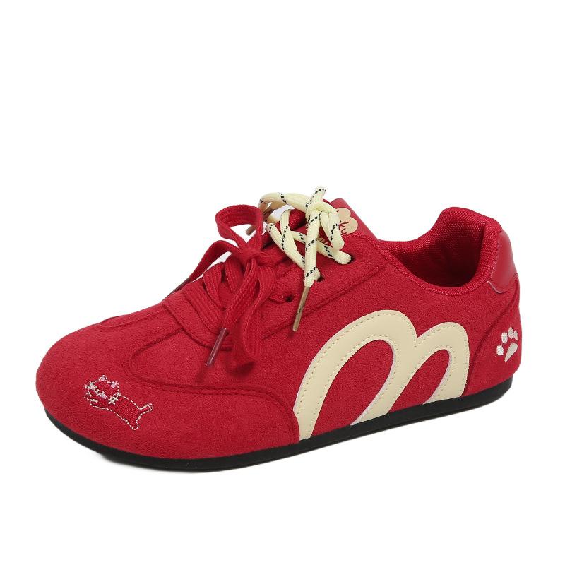 ins tide Korean version of the new Forrest Gump shoes for women, autumn embroidery student sports breathable casual thick sole