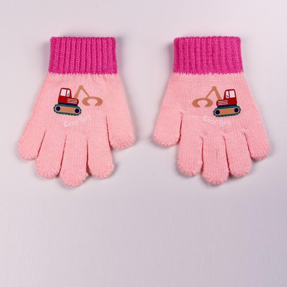 Cute Cartoon Knitted Gloves Windproof Kids Gloves Fashion Full Finger Mittens Winter