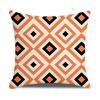 Daily Household Products Classic Simple Geometric Pillowcase Linen Office Cushion Waist Pillowcase