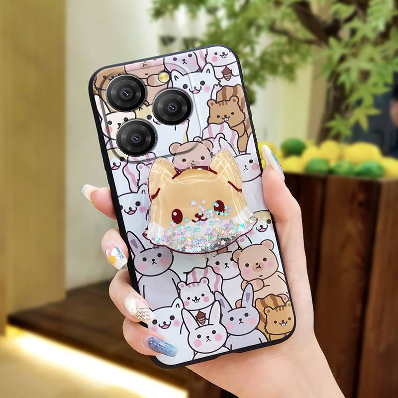 Anti-knock Simplicity Phone Case For Blackview Shark9 5G Durable Quicksand TPU Phone Lens Protection Cartoon Soft Case