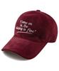 Wig Come On Corduroy Ball Cap - Burgundy