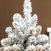 Mini Artificial Christmas Tree 60 cm Artificial fir tree with snow, 72 tips, 6 pine cones, cement base