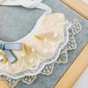 Cats Wedding Costume Princess Wedding Dress Bandana Collar with Delicate Lace Trim Ribbon Bowknot for Cats Only