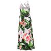Women's Sleeveless Boho Maxi Dress Spaghetti Summer Tropical Style Beach Vacation