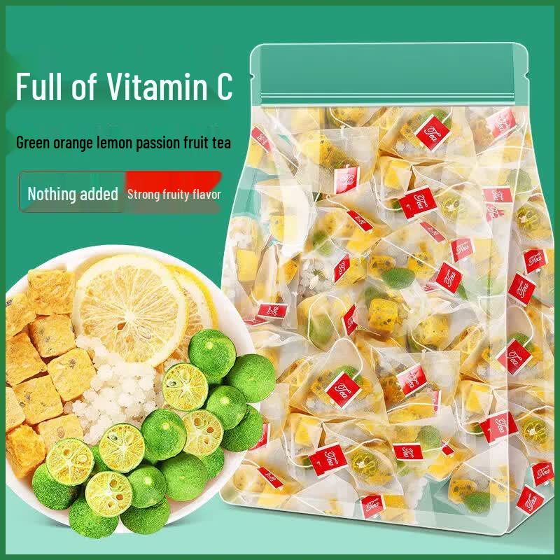 Minlv Green Kumquat Lemon Passion Fruit Tea Bags, 250g