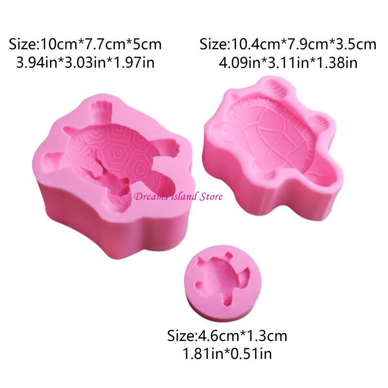 Fondant Exquisite for Turtle Chocolate Candy Molds Polymer Craft DIY Mold HX6C