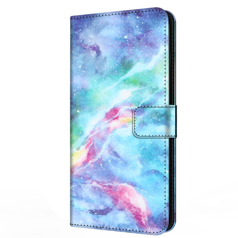 Buch Leder Süße Hülle Für Samsung Galaxy A12 A02 A03s A42 A32 4G A52s 5G Hülle Portemonnaie Blume Bemalt Kühl Ständer Klapp A 03s 12