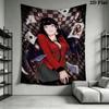 Kakegurui Wall Tapestry Aesthetic Wall Hanging Printed Fabric Blanket Decorative Tapestries for Bedroom Living Room Home Decor