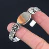 Womens day Sale 925 Silver Landscape Jasper Stone Birthday Trendy Bangle Jewelry