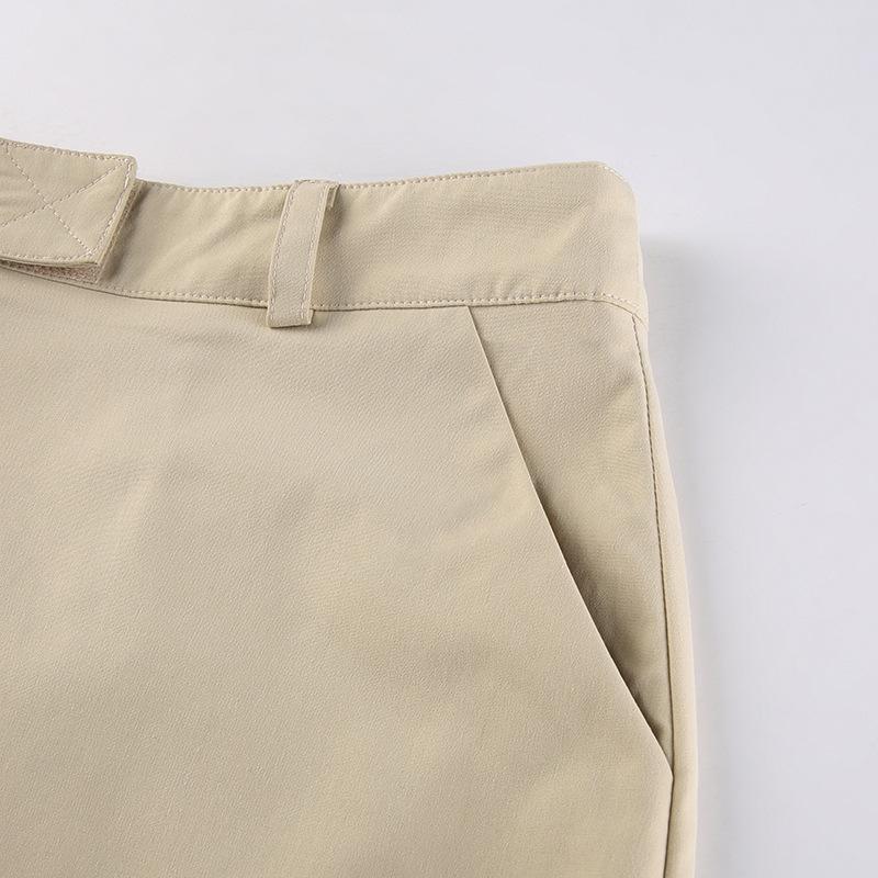 Women Skirts Streetwear Side Slit Retro Sexy Irregular Summer Elegant New Fashion Design A-Line Womens Solid Cargo Y2k Skirt