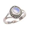 Natural Rainbow Moonstone Gemstone Handmade 925 Sterling Silver Ring S.7.5 S0r39