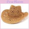 Bohemian Straw Hat With Large Brim And Breathable Mesh For Summer Outdoor Sun Protection