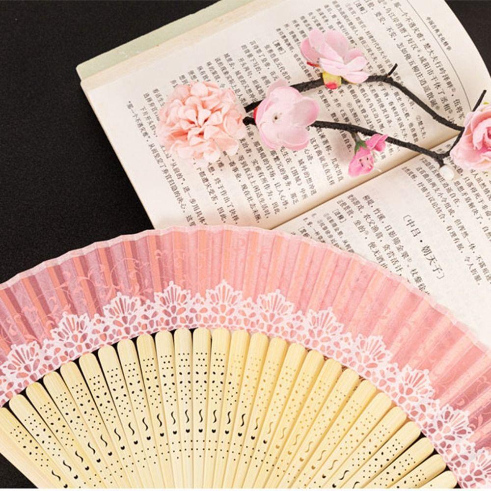 Change Color Dance Fan With Tassel Folding Fan Ancient Home Decor