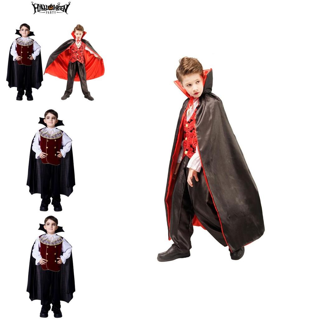 Kids Boys Royal Vampire Dracula Halloween Costume For Unforgettable Parties