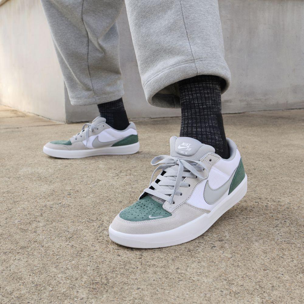 Nike SB Force 58 Textile, Leather Coverage Breathable Skateboard Shoes 37.5