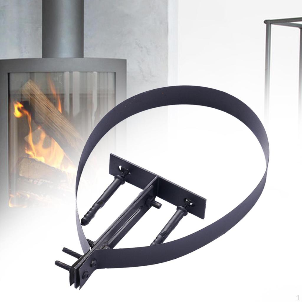 Verstellbare Halterung für 20cm Kaminrohr, Robuste Halterungszubehör