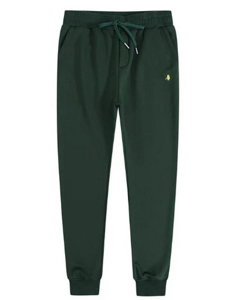 Sudadera con capucha forrada de felpa para hombre, Bordada, Corte holgado, Estilo polo Otoño/Invierno, Tallas grandes, Diseño RL