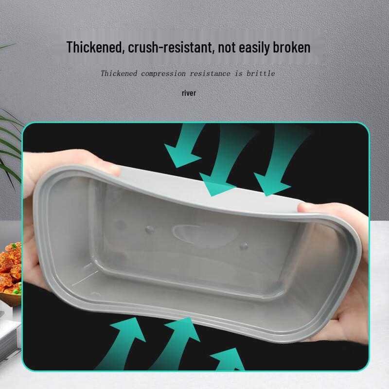 Engångs Rektangulära Matbehållare i Plast