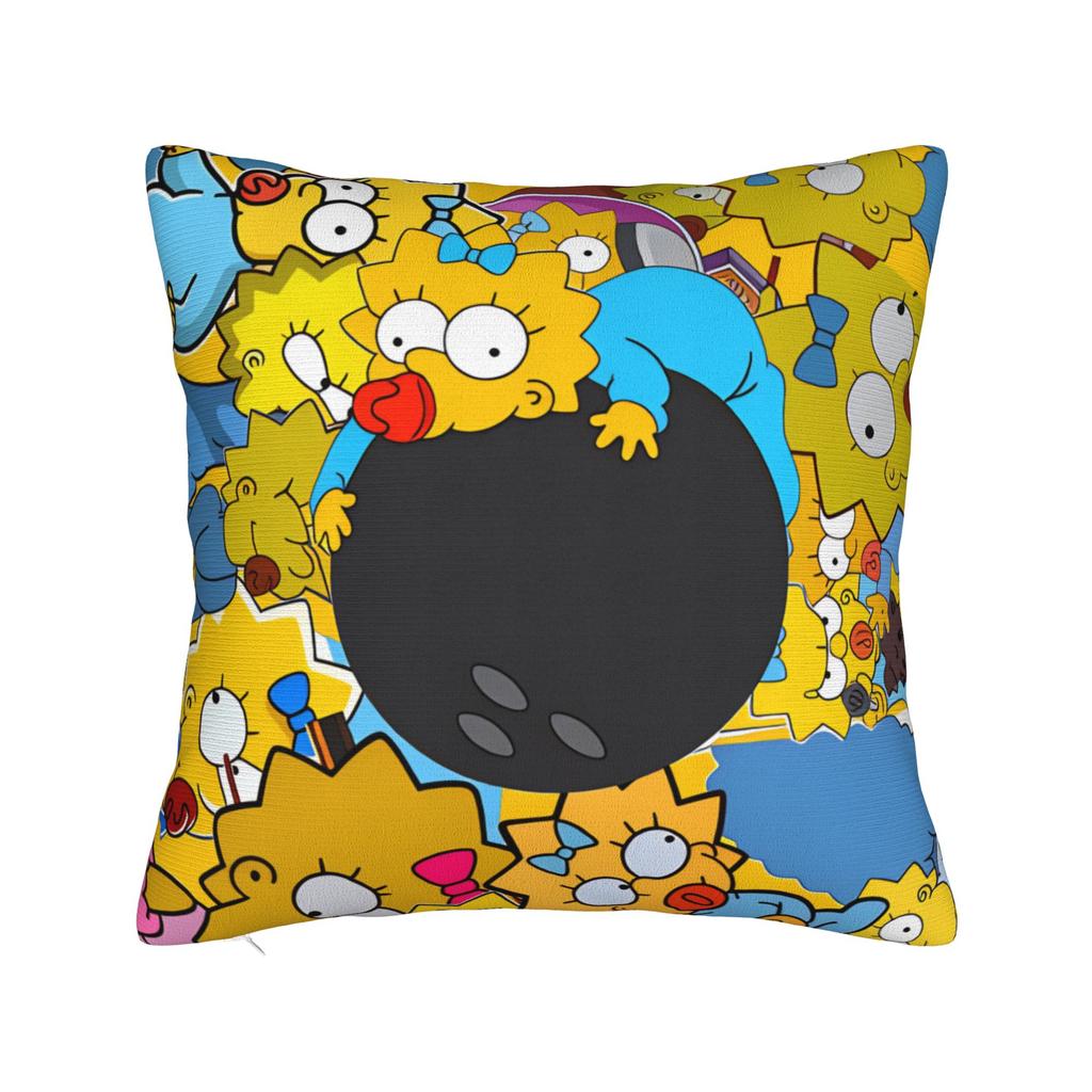 Marge SSimpsons Head Repeat Pattern Pillow Cover Funny Pillow Case For Sofa Home Decor Soft Pillowcases Gift Idea
