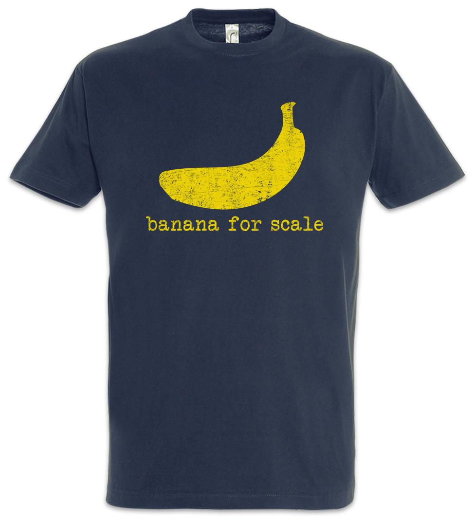 Banana For Scale T-Shirt Mens Womens Tees Top Diagram Fun Geek Nerd Computer Science Scientist Coder XL