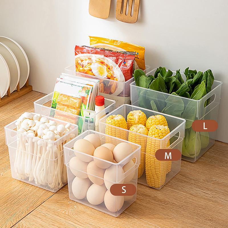 Egg Container Refrigerator Food Storage Box Fruit Vegetable Fresh-Keeping Box Fridge Side Door Container Drawers Rack Kitchen