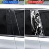 2pcs Car B-pillar sticker Vinyl waterproof sticker DIY car window pillar sticker Covering Scratched car center pillar sticker