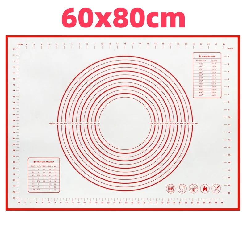 Silikon Backmatte Knetunterlage Teigmatte Pizza Kuchen Teigbereiter Küche Kochen Grill Antihaft Gadgets Backgeschirr Gebäckmatte