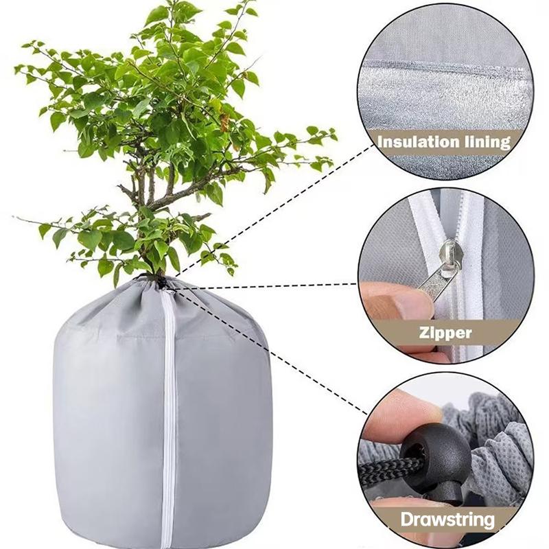 Garden Plant Potted Anti Freeze Protection Bag Oxford Cloth Trees Potted Plant Breathable Protection Bag Plants Thermal Cover