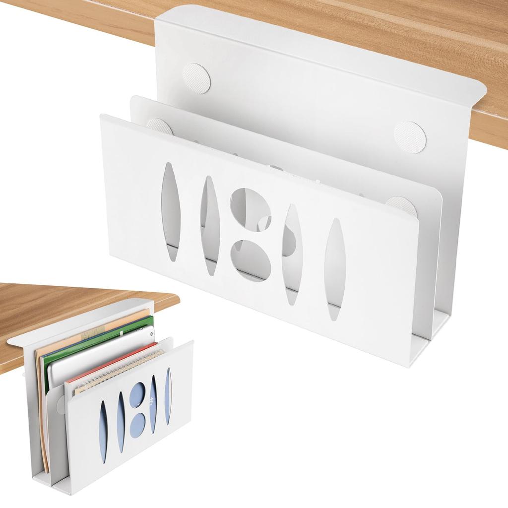 HAQIUHETO Laptop Compatible with All MacBook Tableside Heat 5kg Weight Desk Steel No Drilling Fits Easy Installation Stand, Vertical, Under-Desk