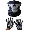 Halloween Skeleton Gloves Skull Face Mask Costume Party Cosplay Props Outdoor