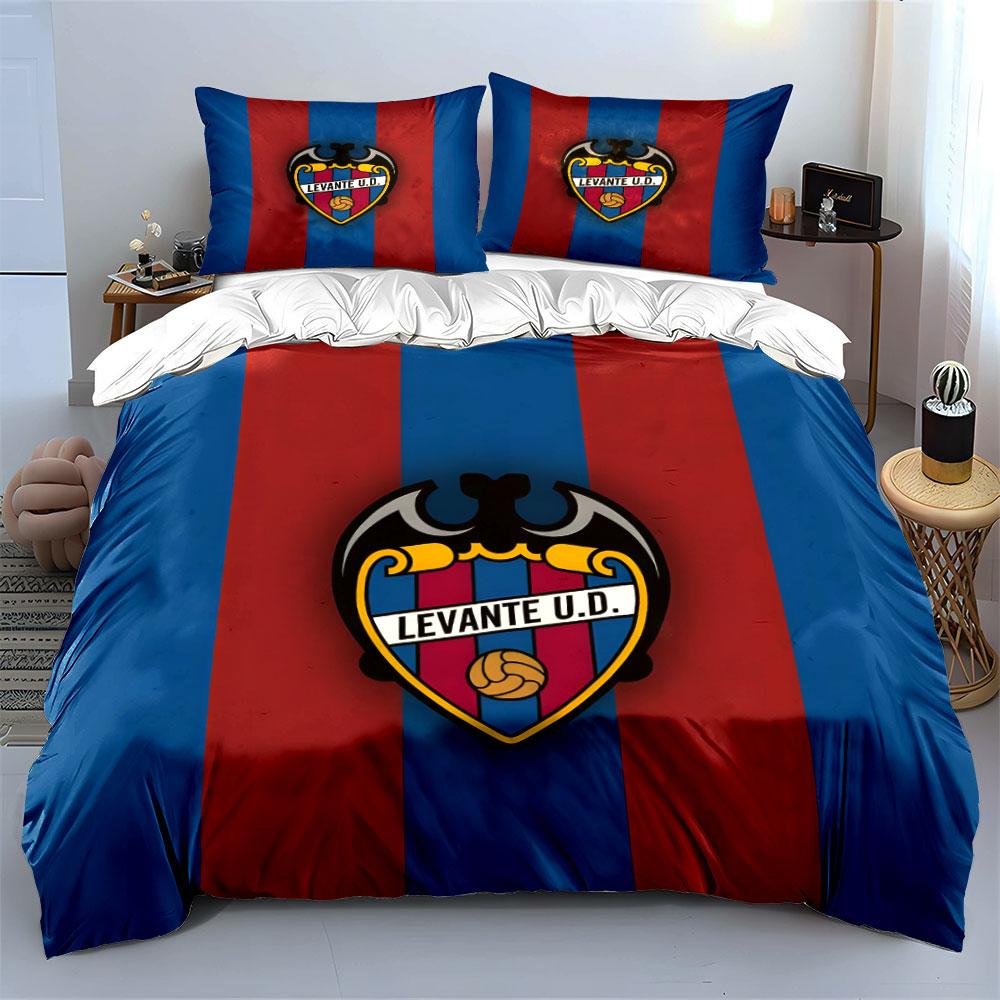 Red-blue stripes, Levante emblem. Bedding sets Duvet cover sets Duvet covers Pillowcases(1 * Duvet Cover 2 * Pillowcases without duvet insert)
