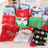 4 Pairs Men Women Christmas Printed Socks Cartoon Snowman Gingerbread Man Reindeer Santa Claus Suitable All Seasons Casual Socks