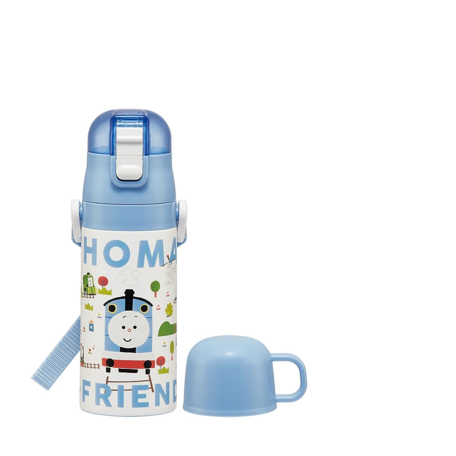 

Skater Water Thomas the Tank Engine x Tsumupapa Stainless Small Sports Water Children s Bottle, 2-Way, Straw/400ml Capacity, Cup/350ml Capacity,