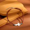 Necklace Ethnic Style Bullhead Cross Denim Maillard Stacked Wear Select Vintage Necklace