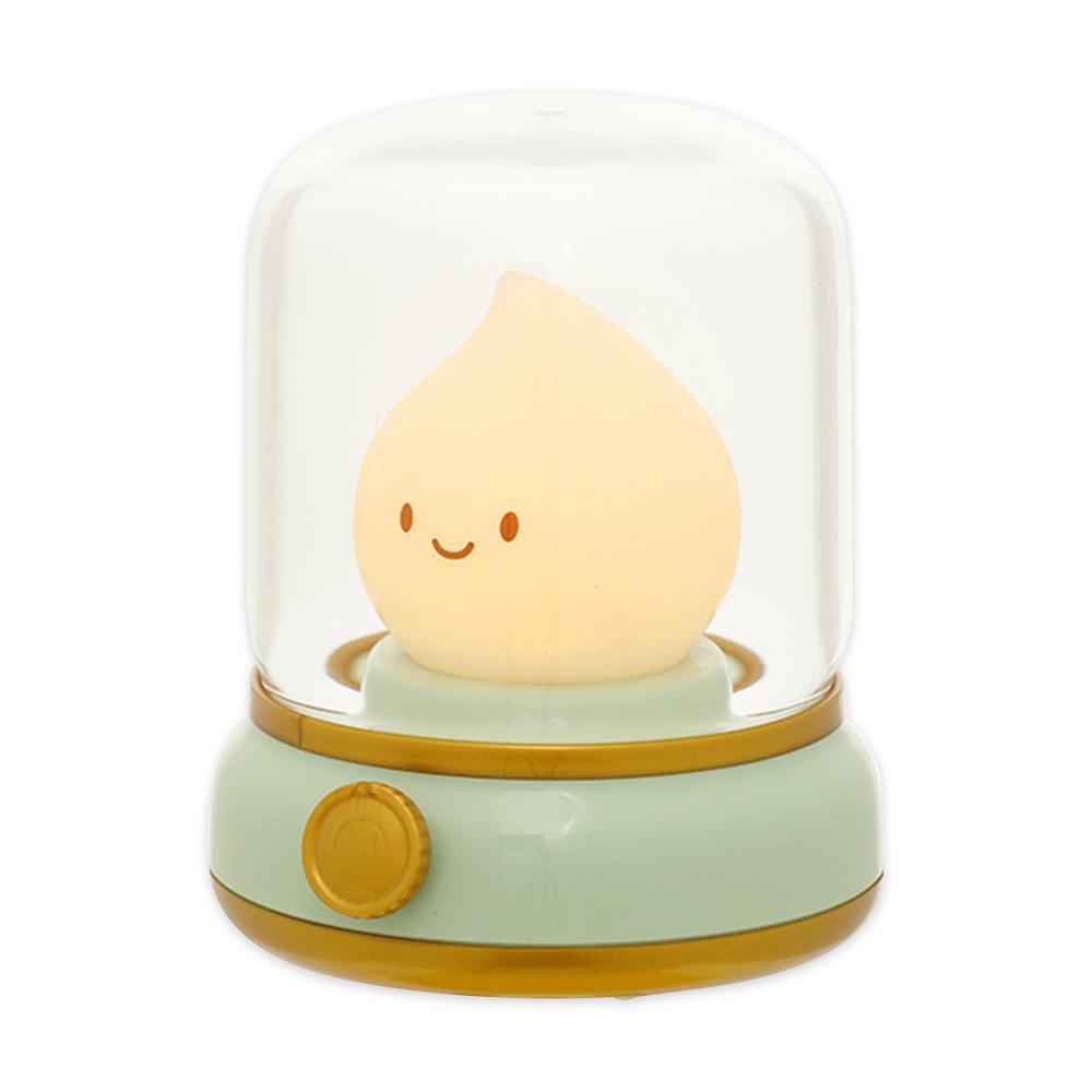 

Ретро масляная лампа светодиодный ночник USB перезаряжаемый ночник плавная регулировка яркости для детской спальни украшение подарок на день рождения зелёный